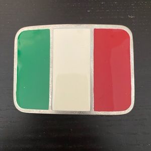 Italian Flag Belt Buckle